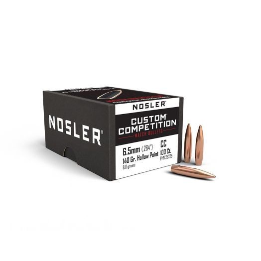 Nosler 6.5MM 140Gr HPBT Custom Bullet 26725