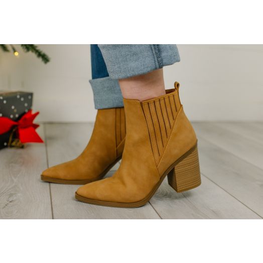Duvet Pleated Side Ankle Boot