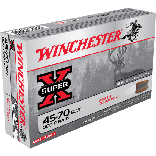 Winchester 45-70 Government 300 Grain JHP Ammo X4570H
