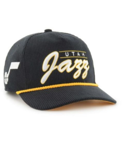 47 Brand Utah Jazz Double Header Hitch Hat K-DHHTR22EWP-BK
