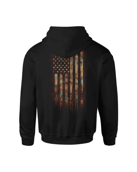 Howitzer Men's Rust Flag Hoodie CV6087