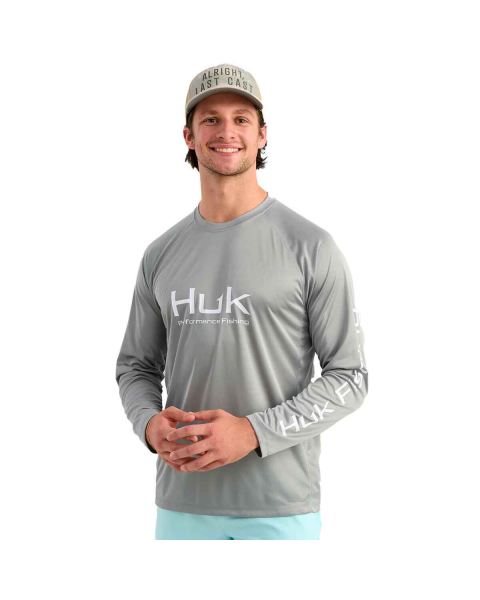 Huk Men's Pursuit L/S Crew Tee  H1200524