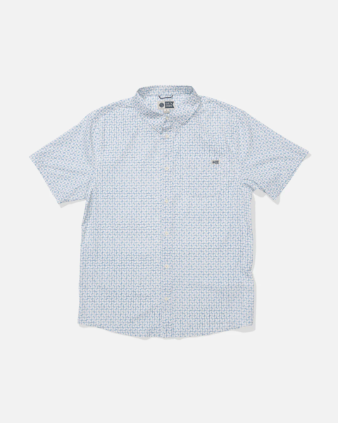 Salty Crew Men's Breezer Perforated Button Shirt 21035159