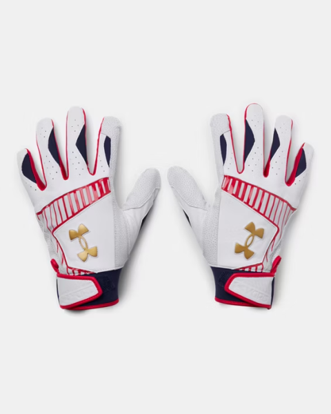 UA Men's Yard 9 Stars & Stripes Batting Gloves 1378758