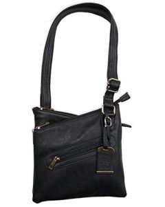Bulldog Cross Body Purse W/Holster black