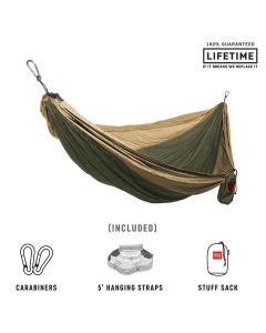 GRAND TRUNK DOUBLE HAMMOCK WITH STRAPS DLXH