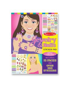 Melissa & Doug Jewelry & Nails Glitter Stickers Pad Item #4223