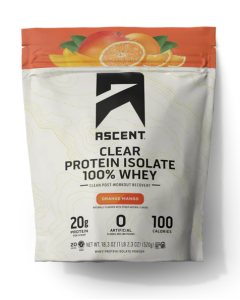 Ascent Orange Mango Clear Protein Powder