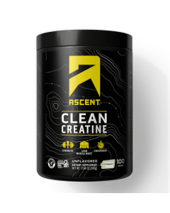 Ascent Unflavored Clean Creatine 100 Serving Tub