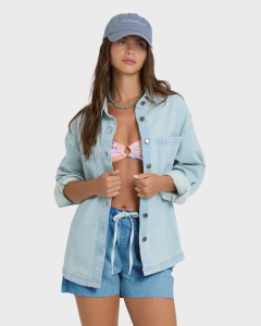 Billabong Women's Mix Match Long Sleeve Woven Shirt BL001019W