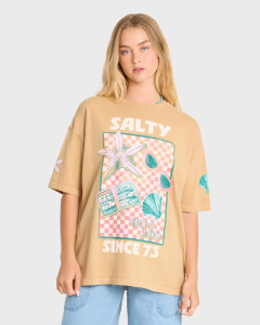 Billabong Women's Salty Since Short Sleeve Tee BL000874W