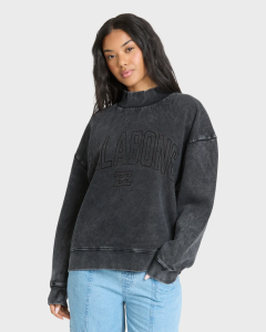 Billabong Women's Sun Wash Mock Neck Sweatshirt BL001037W