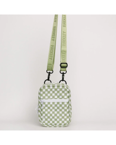 Brixley Green Checkered Crossbody Sling CCB-GN