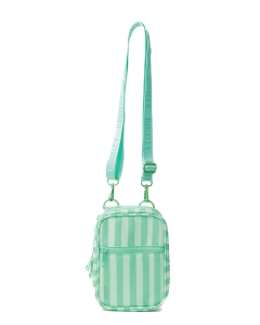 Brixley Seafoam Stripe Crossbody Bag