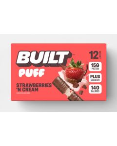 Built Bar 12CT Strawberries 'N Cream Puff Bar PFB0334