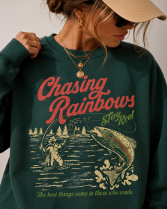 Chasing Rainbow Trout Sweatshirt
