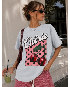 Cherie Polkadot Tee