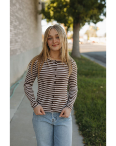 Dakota Button Down Long Sleeve Top