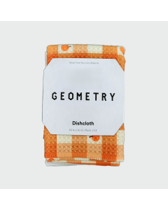 Geometry Pumpkin Check Dishcloth Set DC-MF-PUMPKIN-CHECK