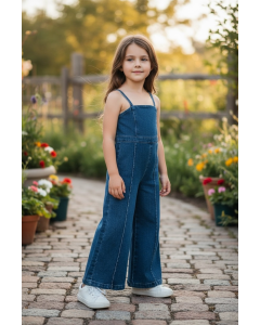 Girls Denim Jumpsuit