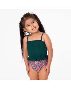 Girls Smocked Tankini Top