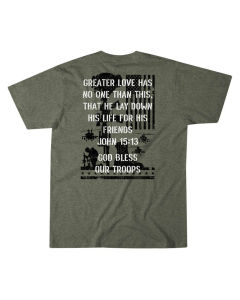 Howitzer Men's God Bless Our Troops Short Sleeve Tee CV7126