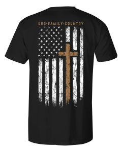 Howitzer Men's God Family Country Short Sleeve Tee CV9591