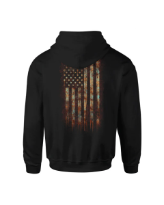 Howitzer Men's Rust Flag Hoodie CV6087