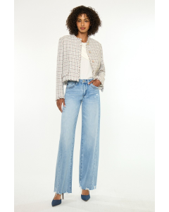 Jen Mid Rise Wide Leg Jean