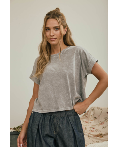Juniper Short Sleeve Boxy Knit Top