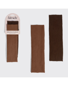 Kitsch Mocha/Chocolate Fabric Headbands