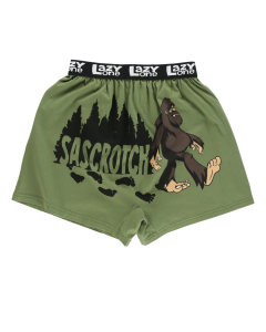 Lazy One Men's Sasquatch Green Boxer B460