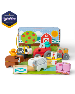 Melissa & Doug Blockables Farm Play Set 51106