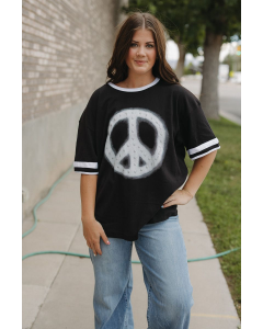 Puff Brush Peace Oversized Tee