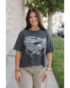 Puff' Free Bird Crop Tee