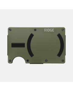 Ridge Magsafe Matte Olive Cash Strap Wallet MS-MO-CS