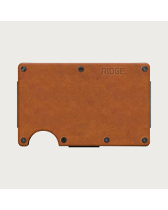 Ridge Tobcco Brown Leather Cash Strap Wallet A0455