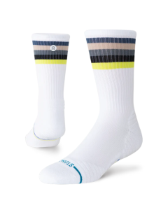 Stance Men's Line Up Mid Ribbed Crew Sock A458C26LIN