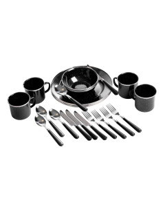 Stansport 24 Piece Enamel Tableware Set 11220-20