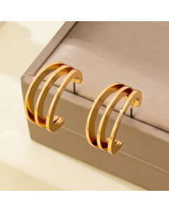 Triple Hoop Earrings