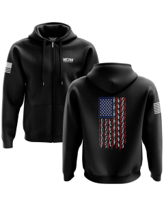 We The People Men's American Flag In Gun Zip Hoody HDZIP-K_0016-W-FC