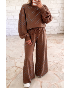 Wide Leg Polka Dot Set