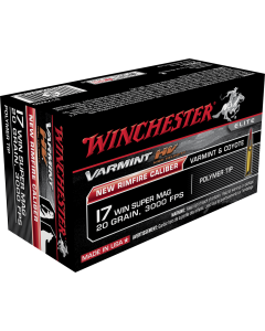 Winchester 17 Win Super Mag 20Gr. Ammo S17W20