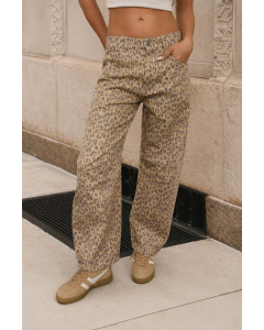 Zahra Leopard Print Jeans