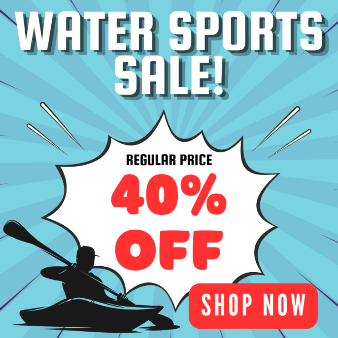 Water sports sale 40%off. Redirects to Water Sports category