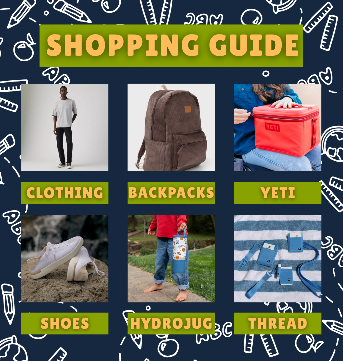 Back to School Shopping Guide. Redirects to sale category