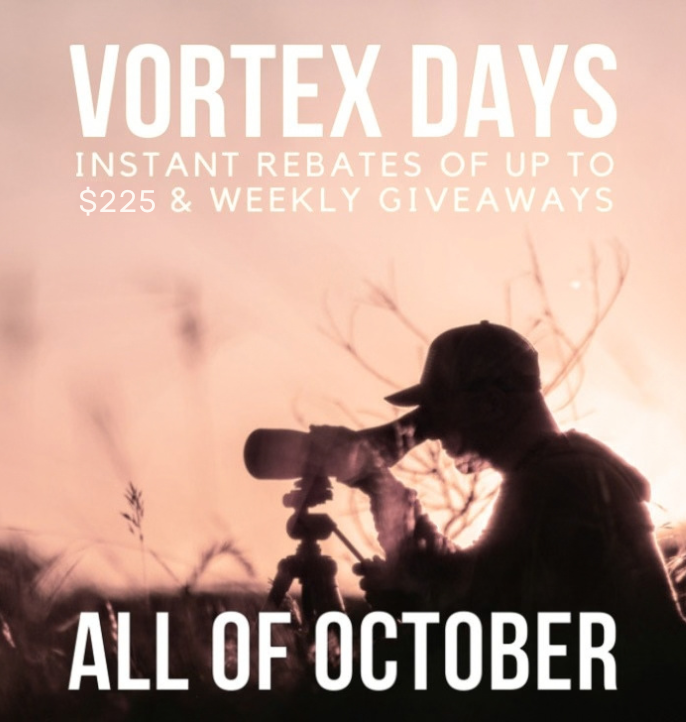 Vortex Days Rebates up to $225. Redirects to Vortex brand item pages.