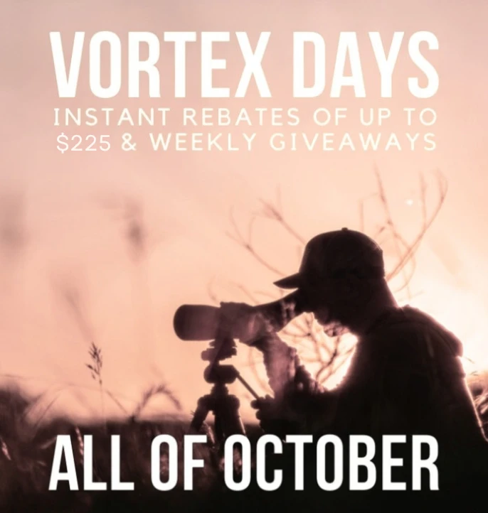 Vortex Days Rebates up to $225. Redirects to Vortex brand item pages.